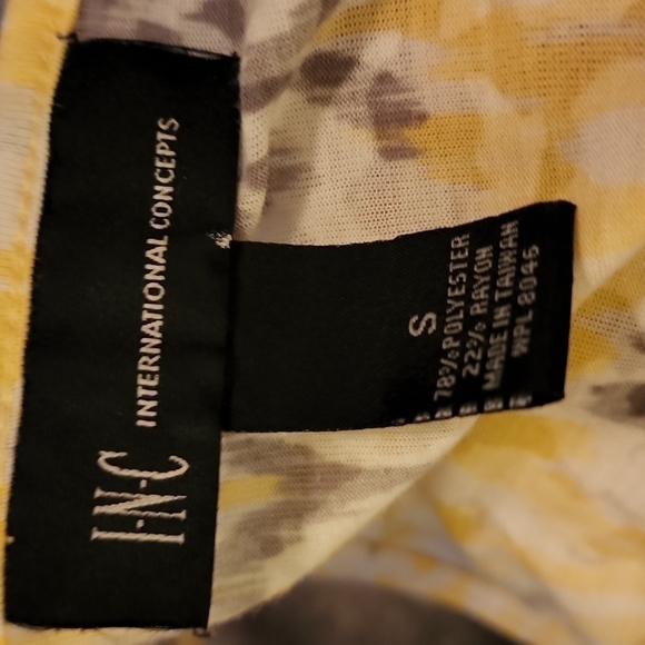 Yellow Boho Soft Lightweight Flowy Flounce Spaghetti Strap Halter Tank Top Small - Picture 5 of 7